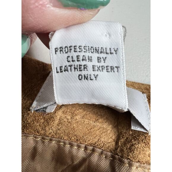 Ann Taylor Loft Leather Tan Brown Skirt Women’s Size 10 - Picture 4 of 9